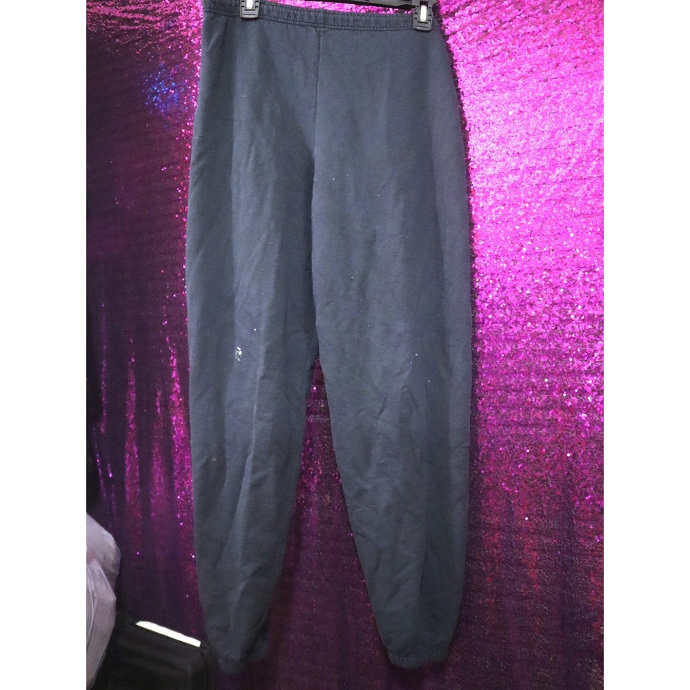 *FLAWED* Navy Sweatpants Small Fruit of the Loom Mens Elastic Waist Cuffs Lounge